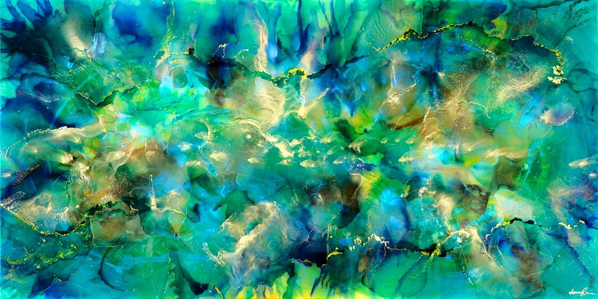 Veiled Luminosity: Goldfish in the Halocline (SOLD) — Blackcherry